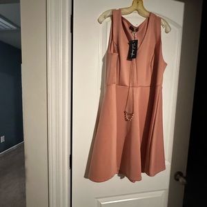 Mauve, pink dress casual great for work or church